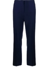 Polo Ralph Lauren Loose Fit Straight Leg Trousers In Blue