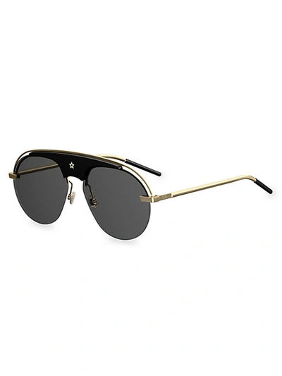 Dior Gray Aviator Ladies Sunglasses Dio(r)evolution Csa/2k In Black