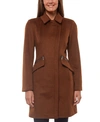 VINCE CAMUTO ASYMMETRICAL STAND-COLLAR COAT