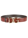 DOLCE & GABBANA LOGO PLAQUE BELT,11505696