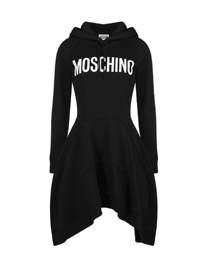 Moschino Asymmetric Dress In Black