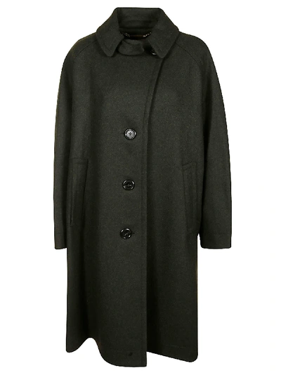 Marc Jacobs The Loden Coat In Khaki Color In Grey