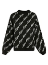 MSGM ALL-OVER LOGO OVERSIZED SWEATER,11505934