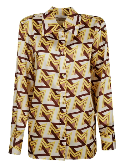 Msgm All-over Printed Shirt In Multicolor