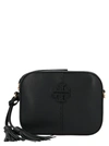 Tory Burch Mcgraw Leather Camera Bag In Black