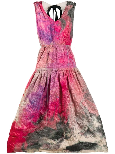 Roksanda Keyra Midi Dress In Pink