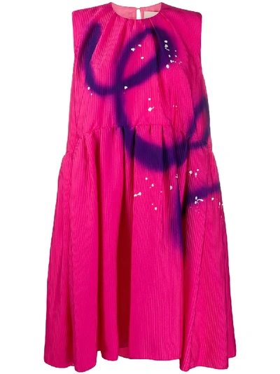 Roksanda Ausgestelltes Kleid Mit Spray-effekt In Pink