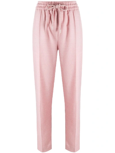 Roksanda Elasticated Straight Fit Trousers In Pink