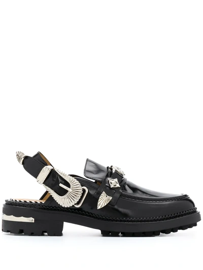 TOGA SLING-BACK MULE LOAFERS