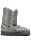 Mou Eskimo 24 Boots Rhinestones In Grey