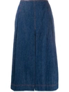 CHLOÉ A-LINE DENIM SKIRT