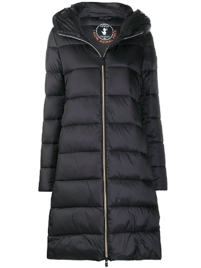 Save The Duck Irisy Hooded Padded Coat In Black