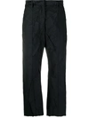 MM6 MAISON MARGIELA CRINKLED CROPPED TROUSERS