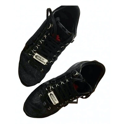 Pre-owned Dsquared2 Black Leather Trainers