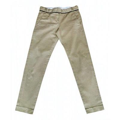 Pre-owned Maje Spring Summer 2019 Beige Cotton Trousers