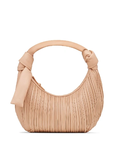 Neous Beige Neptune Leather Shoulder Bag In Neutrals