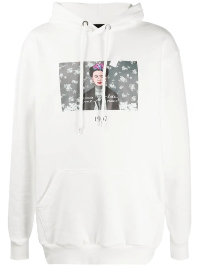 Throwback Tbs Frida Cotton Hoodie In White