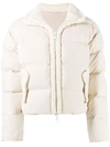IENKI IENKI FAUX SHEARLING-TRIMMED QUILTED JACKET