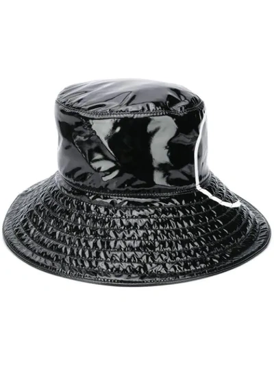 Valentino Garavani Logo Waterproof Bucket Hat In Black