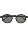Matsuda Sonnenbrille Mit Rundem Gestell In Black