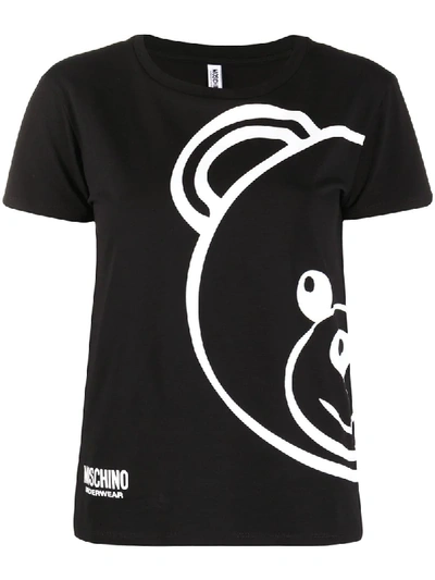 Moschino Underwear Teddy Bear-print T-shirt In Black
