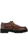 Tod's Flatform Monk Shoes In Brown