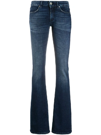Dondup Charlotte Mid-rise Bootcut Jeans In Blue