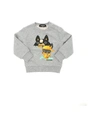 Dsquared2 Multicolor Print Sweatshirt In Grey In Grey