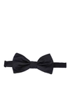 Dolce & Gabbana Patterned Silk Bow Tie In Blue