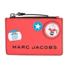 MARC JACOBS THE TOP ZIP MULTI WALLET,MCJ6P4A6RED