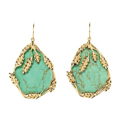 Aurelie Bidermann Francoise Earrings In Green