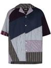 AHLUWALIA FITZROY PANELLED SHORT-SLEEVE SHIRT