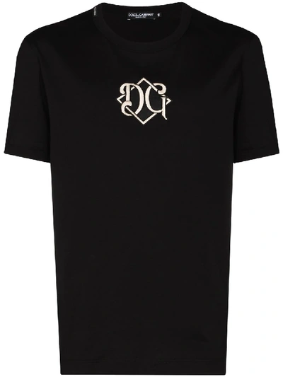 Dolce & Gabbana Dolce And Gabbana Black Logo Patch T-shirt