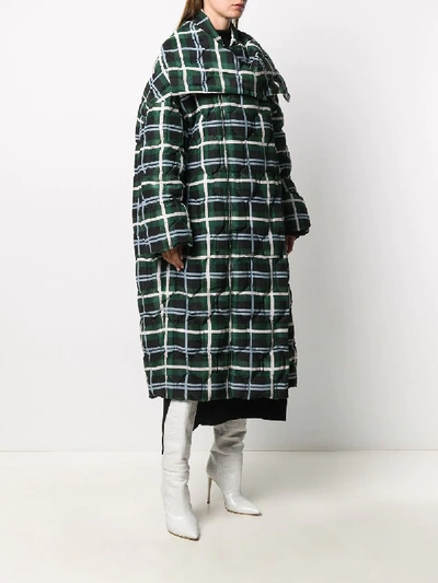 Christian Wijnants Oversized Quilted Coat In Green