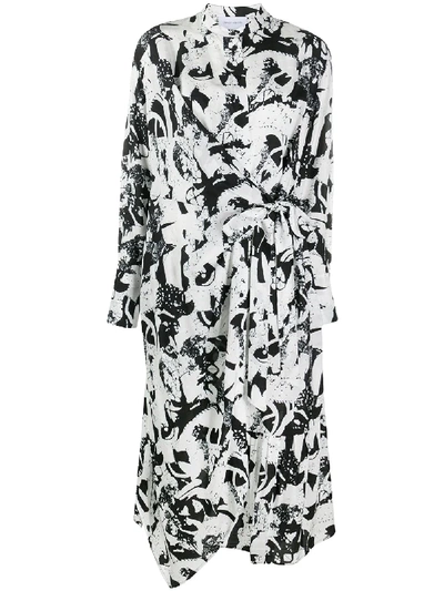 Christian Wijnants Abstract Print Dress In White