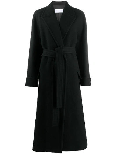 Christian Wijnants Wrap Coat With Belted Waist In Black