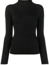 Christian Wijnants Ribbed-knit Jumper In Black