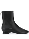 RAF SIMONS RUNNER LEATHER ANKLE BOOTS