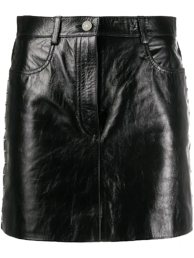 Givenchy Patent-leather Mini Skirt In Black