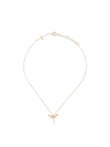 ANAPSARA 18kt yellow gold and diamond Mini Dragonfly necklace