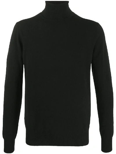 Peuterey Roll Neck Cashmere-wool Jumper In Black