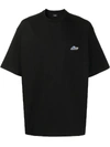 We11 Done Logo-patch Cotton T-shirt In Black
