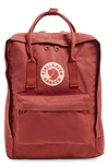 Fjall Raven Kanken Water Resistant Backpack In Deep Red
