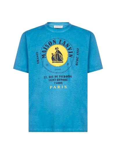 Lanvin T-shirt In Blue