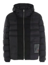 Ten C Black Hooded Reversible Down Jacket In Black