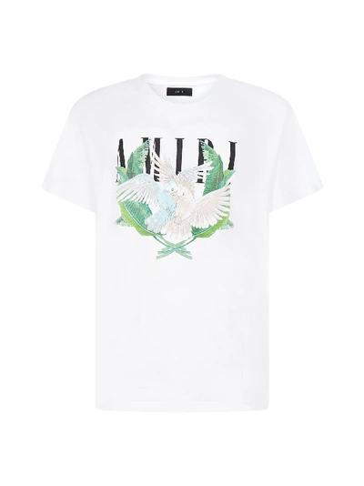 Amiri Lovebirds Cotton T-shirt In White