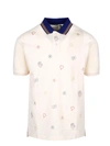 GUCCI EMBROIDERED SYMBOLS POLO,11507246