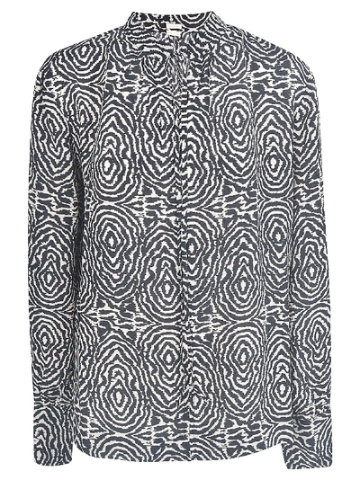 Massimo Alba All-over Patterned Shirt In Charcoal