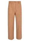 Massimo Alba Houndstooth Pattern Pants In Orange In Pumpkin