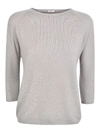 A PUNTO B QUARTER-LENGTH SLEEVED SWEATER,P962/TS525 ECRU